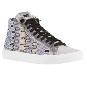 P448 High-Top Panama Sneaker Italian Made by Hand High Quality Sophisticated NWT